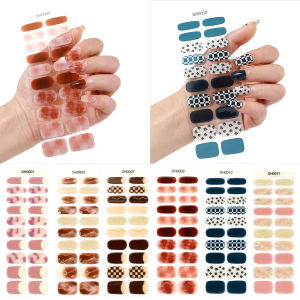 สติ๊กเกอร์ติดเล็บเจลแบบใหม่ ฤดูใบไม้ผลิและฤดูร้อน ปี 2025 จำนวน 1 ชิ้น ติดเองได้ ต้องใช้แสงไฟ ตกแต่งเล็บด้วยตัวเอง