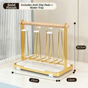 FULINSI | Water Cup Tea Cup Placement Rack with Drip Tray