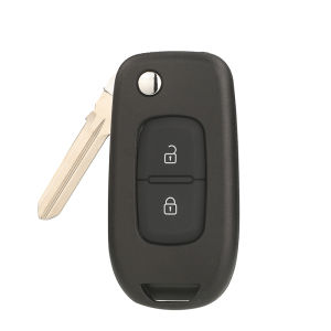 Vỏ Ốp Chìa Khóa Xe Jingyuqin Dành Cho Renault Logan Duster Sandero Oroch 2/3 Nút VA2/VAC102 Lưỡi Dao Cứng ABS + Vỏ Kim Loại Thay Thế