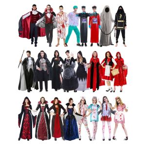 Adult Womens Halloween Costume Zombie Vampire Bride Dress-Up Clothes Witch Attire Ghostly Garb for Parties And Performances