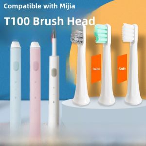 Teetips Compatible Xiaomi Mijia Sonic Electric Toothbrush Head T100 Replacement Soft Hard Bristles Universal Adult Oral Care