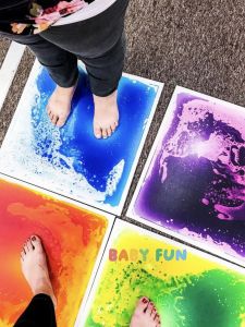 Babyfun Sensory Liquid Floor Crawling Mat Preschool Early Education Toy for Babies And Children in Kindergarten Non-toxic Soft Playmat