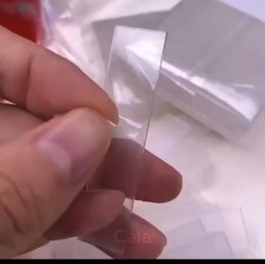 Thanh dán móng trong suốt trưng bày mẫu nail - thanh dán lên khung sổ mẫu