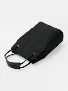 Túi Tote Sức Chứa Lớn Yonben Túi Vải Vuông Dọc Phong Cách Giản Dị Có Khóa Từ Tính Lớp Lót Nylon Túi Đeo Vai Đơn Dành Cho Thanh Niên