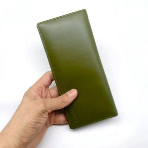 Benedetti 918 กระเป๋าสตางค์หนังแท้ ทรงยาว สองพับ ใส่ธนบัตรและการ์ดได้เยอะ สีดำ น้ำตาล น้ำเงิน เขียว เทา ขนาด 19.5 x 9 x 2 ซม