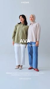 Cotton Inch - Ava Kemeja Oversize Lengan Panjang Wanita