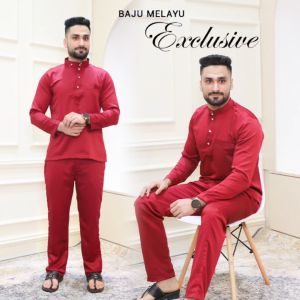 BAJU MELAYU EXCLUSIVE - MODERN SLIM FIT (DEWASA SIZE XS - 3XL)