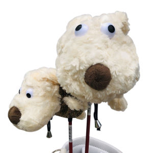 Novelty Golf Wood Head Cover Puppy Shaped Protector For Driver Fairway Club Golf Headcover Woods Golf Accessories