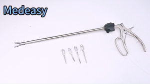 4 Bulldog Clips for Laparoscopic 10mm Bulldog Clips Applicator