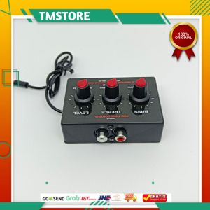 alat rekam dari mixer ke hp android di lengkapi tone control level treble bass