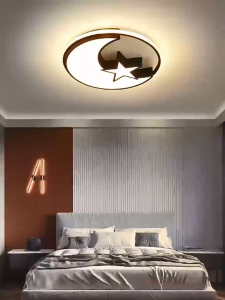 (COD) Modern LED Tricolor Dimming Ceiling Lights Deluxe Living Bed Room Center Ceiling Lamp Corridor
