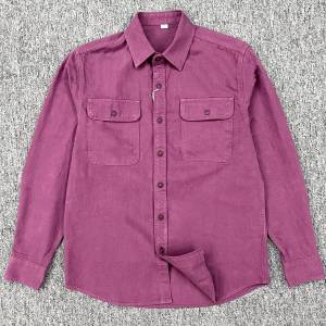 Spring and Autumn Leisure Fancy Shirt: Heavy Weight Pure Cotton Workwear Shirt Style Outwear Mens Long Sleeves Retro Loose Jacket Fashion