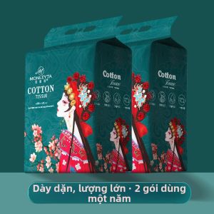 MONLEYTA | Khăn Lạnh Làm Sạch Mặt Bằng Cotton Dày Kích Thước Lớn Treo Lấy Mềm Mại Tẩy Trang