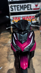COD Sticker Decal Full Body Yamaha Aerox 155 New Connected Cyber City Tahun 2020 2021 2022 2023 2024 Sticker Aerox New Connected Motif Abstrak Aerox New Gambar Racing Abstrak SR 24.04