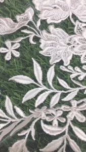 Premium White Embroidery Lace Flower Applique Dress DIY wedding Bridal Dress Veil Lace Flower Patch Fabric Gown Sew