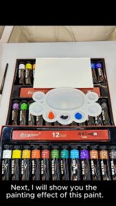 bside.ph Acrylic paint set 12ML aluminum tube 12/24/30 color waterproof no fade childrens graffiti painting art supplies