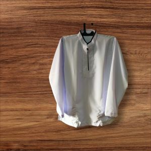 baju koko resleting lengan panjang