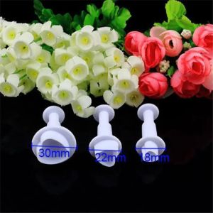 3Pcs/Set Heart Cake Decorating Tools Cake Plunger Cookie Cutter Diy Mold Kitchen Accessories Cookie Stamp Baking Accessories