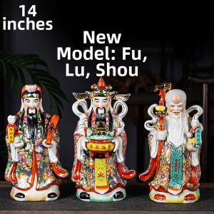 Blessings Longevity and Fortune Chinese Home Ornament Large