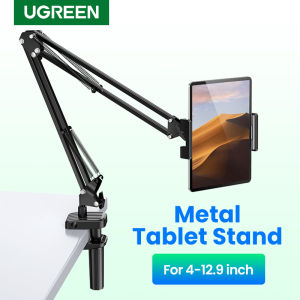 UGREEN Tablet Mount Lazy Holder for 4"-12.9" Devices Adjustable Long Arm Clamp for iPad Air Pro Mini realme c11 Y11poco x3 proRedmi Note 10 iPhone 13 Pro Max Samsung Galaxy S20 Note 20 Nintendo Switch Max 12.9 Inch Cell Phone Tablet
