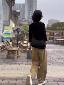 Casual Hooded Open Cardigan Jacket Straight Leg Pants Two-Piece Set for plus Size Women Autumn Fashion Slimming Outfit