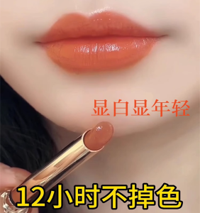 Li Jiaqi Recommend Non-Fading No Stain on Cup Carrot Lipstick Matte Plain Face White Long Lasting Waterproof Student Party