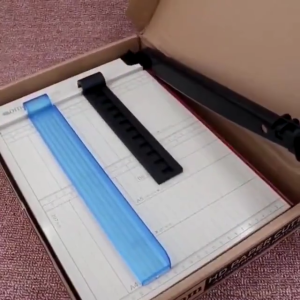 Officom Paper Cutter Board Metal Base A4 Size 12x10 Heavy Duty with Adjuster and Stopper Schoolsupplies