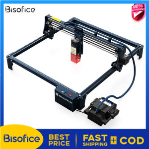 SCULPFUN S30 PRO Laser Engraver with Automatic Air-assist System 10W Engraving Machine with Replaceable Lens Eye Protection Shield 410x400mm Engraving Area for Engraving and Carving Balsa Wood 304 Stainless Steel Aluminum Oxide Acrylic Cardboard