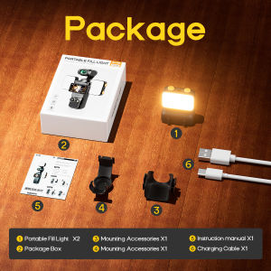 For DJI Osmo Pocket 3 Mini Led Light Fill Light 3 Modes Adjustable Video Selfie Light Rechargeable Auxiliary Lighting Accessory