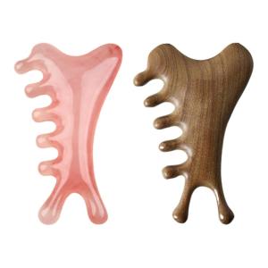 New Guasha Beautiful Massage Beeswax Scraping Massage Scraper Face Massager Acupuncture Gua Sha Eye Face Board SPA Massage Tool