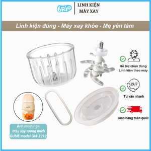 Cối thủy tinh 300ml thay thế của máy xay GUME model GM-2212