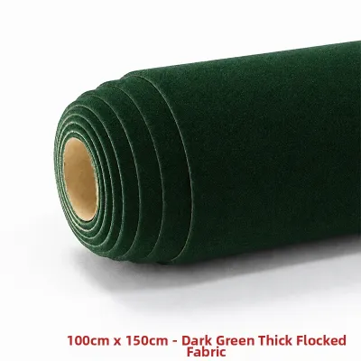 XIYIFANG | Self-Adhesive Black Velvet Fabric Thick