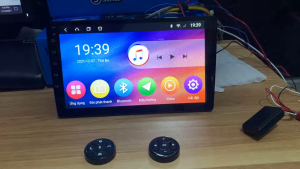 Bộ 10 Phím Bấm Điều Khiển Dùng Cho đầu DVD Android Gắn Trên Vô Lăng Ô tô Xe Hơi