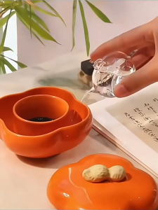 Nghiên mực bát lẩu đem lại may mắn hảo sự hoa sinh đem lại may mắntiết kiệm mựcgiữ ẩm không khô mựcchặn giấy