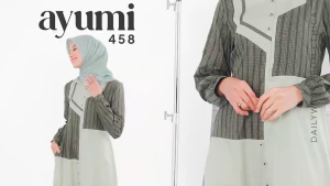 BAJU GAMIS WANITA ETHICA AYUMI 458  / BAJU DRESS GAMIS KATUN VALDENA CASUAL & SIMPLE