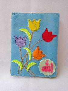 sampul Al Quran flanel uk A5