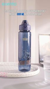 ecentio botol minum Disney Micky 1000ml Portable Botol air Anak Sport 1 Liter