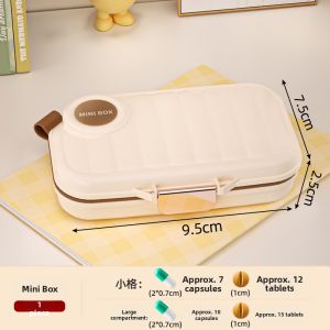 Portable Week Day Organizer Pill Box Large Capacity