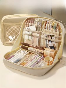 Large Capacity 12 Layer Pencil Case Girls School Supplies Organizer Simple Ins Style Primary Middle High School Student Design