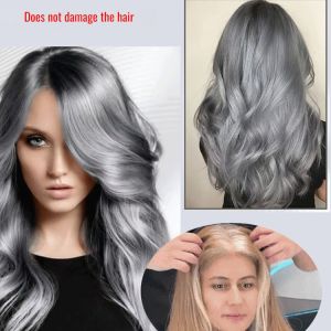 Long-Lasting Non-Damaging Gray Hair Cream Light Gray Hair Care Color Cream Natural Hair Dye 100ml