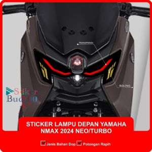 Stiker lampu depan NMAX TURBO/NEO