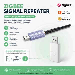 ZigBee Signal Repeater USB Signal Amplifier Range Extender High-Gain Antenna Optional With Zigbee2mqtt&TUYA Smart Life Version