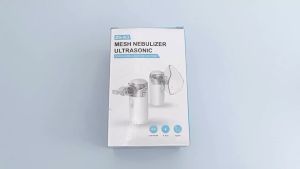 JUSTLANG Combo Set Mesh Nebulizer With Case Medical Grade Silent Ultrasonic Handheld Asthma Inhaler Child Portable Nebulizer