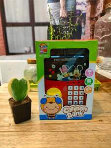 ATM กระปุกออมสินเลือกสีได้ มีเพลง หยอดเหรียญได้ มีหูหิ้ว