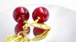 hot toys | 1/3/5PCS Cherry Bag Charm Keychain Exquisite Red Cherry Fruit Key Chain for Women Bag Purse Pendant Accessories Gift