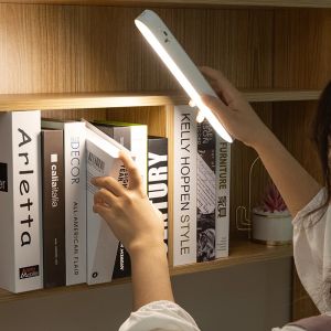 LED Magnetic Desk Lamp Hanging Night Light for Study Reading Lamp Touch Light Three lighting modes Learning Lamp
