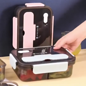 【Daily Suki Store】Leak-Proof Microwave Lunch Box with Fork & SpoonSealed Insulated Food Container for School Office & Outdoor Activities