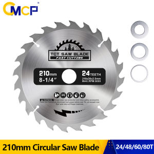 CMCP 1Pc Carbide Wood Saw Blade 210mm 24T 48T 60T 80T TCT Circular Saw Blade Woodworking Disc for Multi-function Power Tool