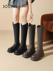 Josiny | Versatile British Style Short Boots Thick Sole