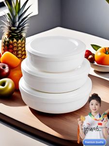 High-End Pure White Lead-Free Bone China Preservation Bowl Steamed Egg Pudding Pot with Lid Ceramic Tableware Dishware